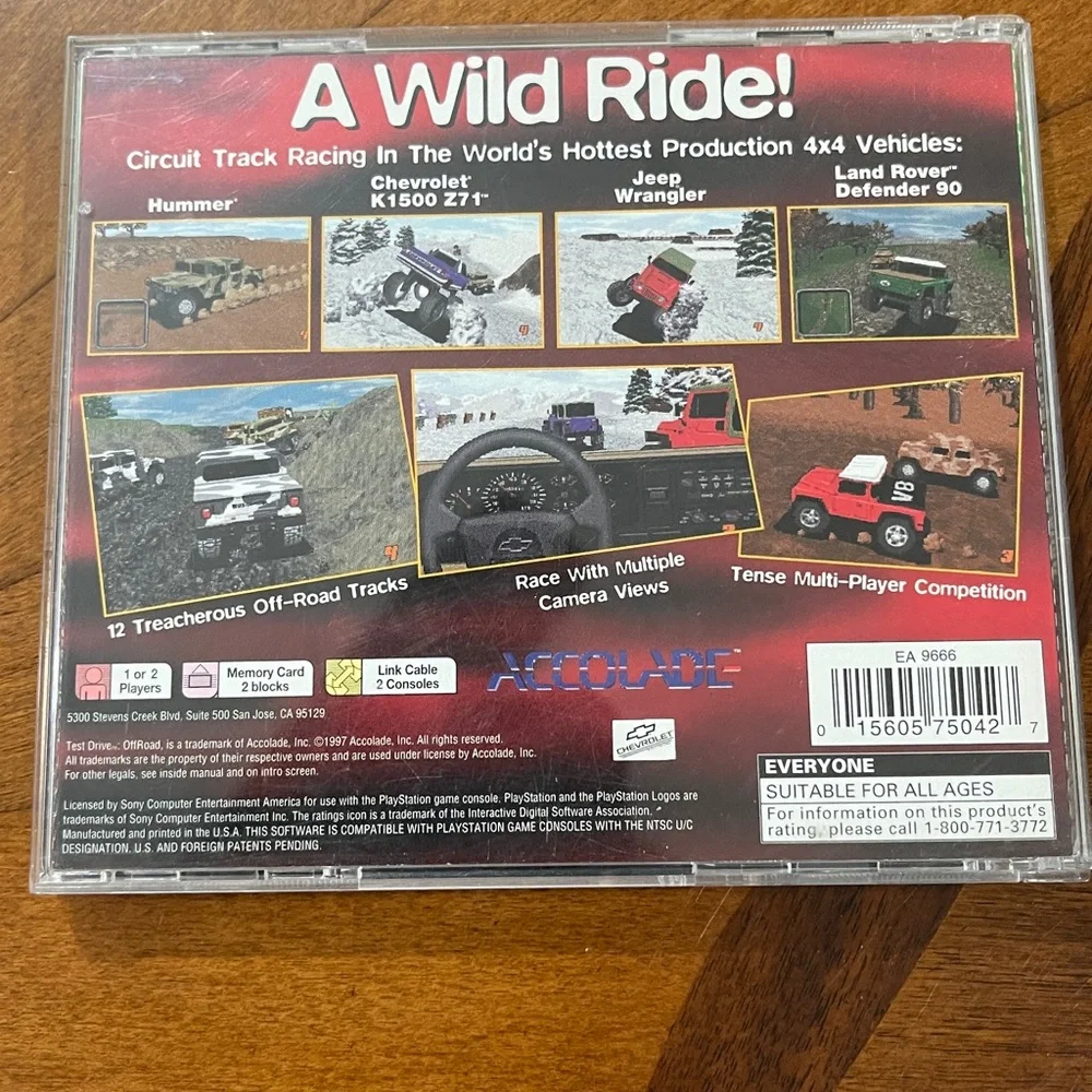 Test Drive off‎ Road (PS1, 1997) Greatest Hits- PS1 Video Game